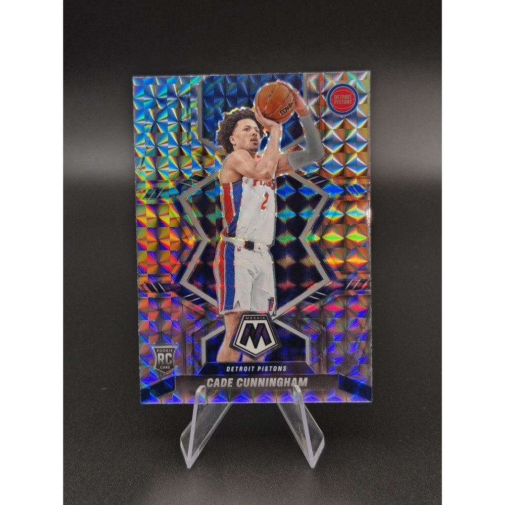 2021 Panini Mosaic Cade Cunningham #203 Rookie Silver Mosaic Prizm (RC) Pistons
